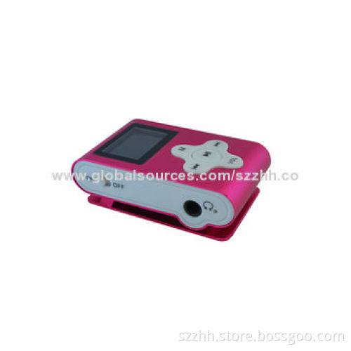 Flash Clip MP3 Players with 1.1-inch OLED Display with USB Disk, 3.5mm Jack